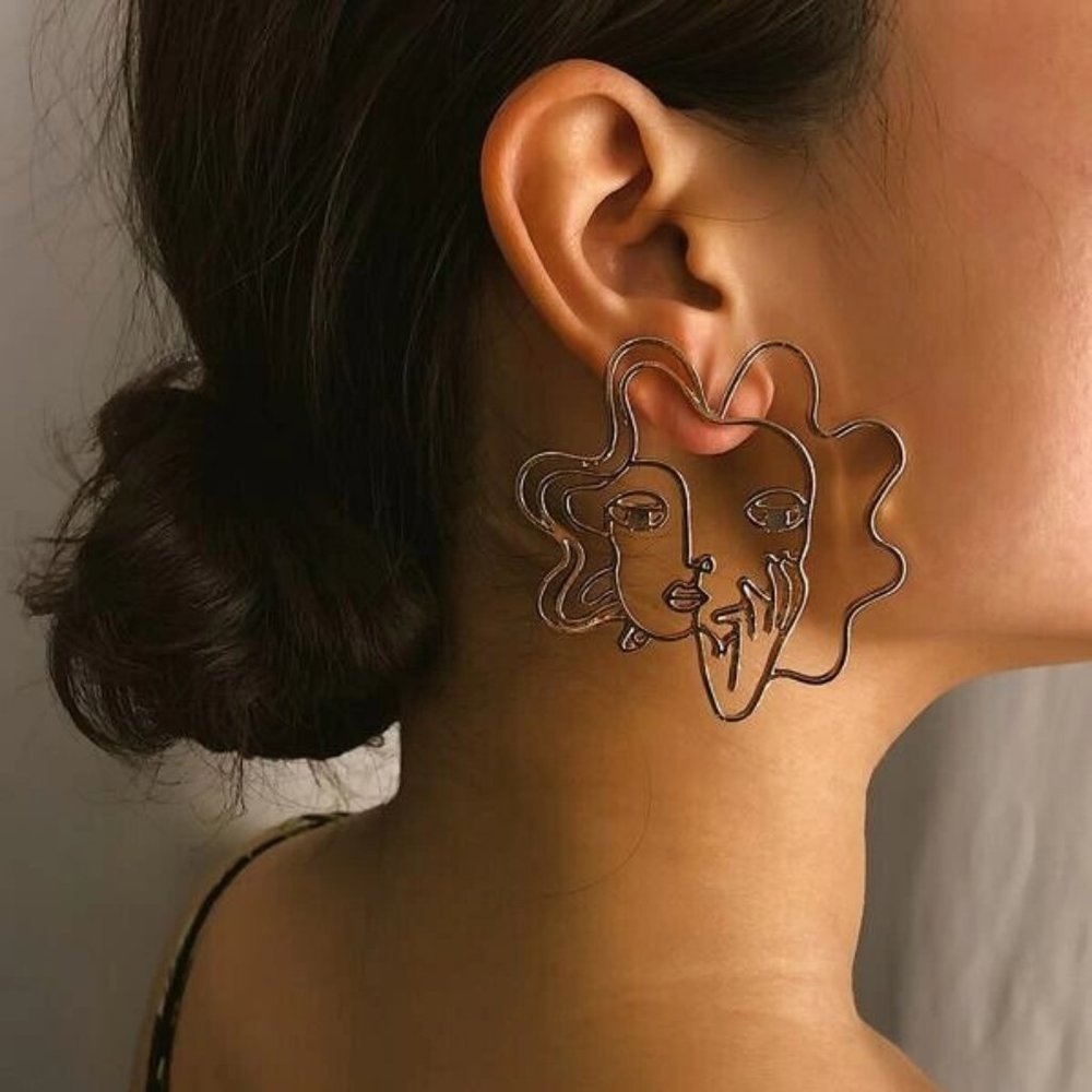 3/$30 Wearable Art Abstract Statement Earrings